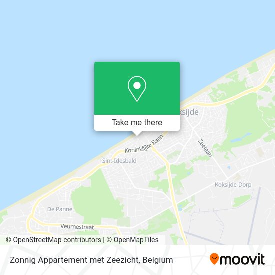 Zonnig Appartement met Zeezicht map