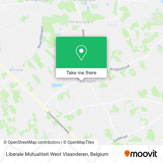Liberale Mutualiteit West Vlaanderen map