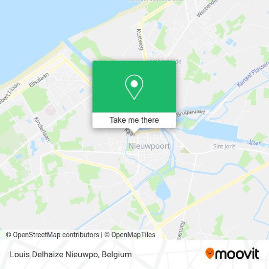 Louis Delhaize Nieuwpo map