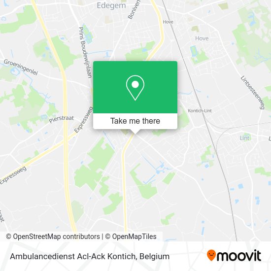 Ambulancedienst Acl-Ack Kontich map