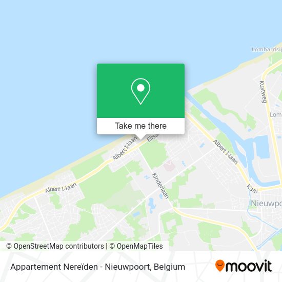 Appartement Nereïden - Nieuwpoort map