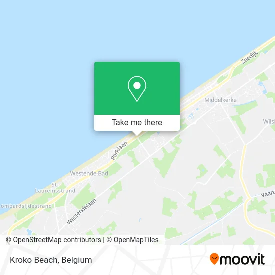 Kroko Beach map