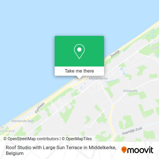 Roof Studio with Large Sun Terrace in Middelkerke map