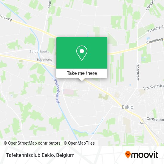 Tafeltennisclub Eeklo plan