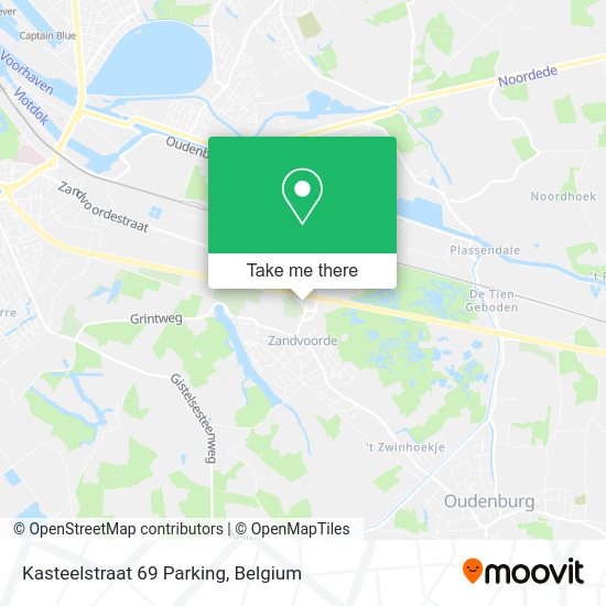 Kasteelstraat 69 Parking map