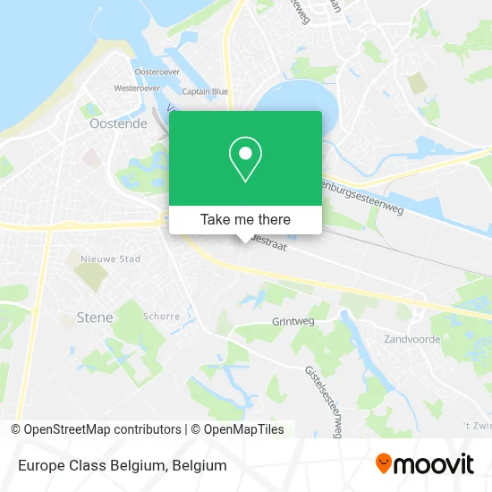 Europe Class Belgium map