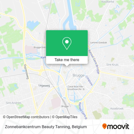 Zonnebankcentrum Beauty Tanning map