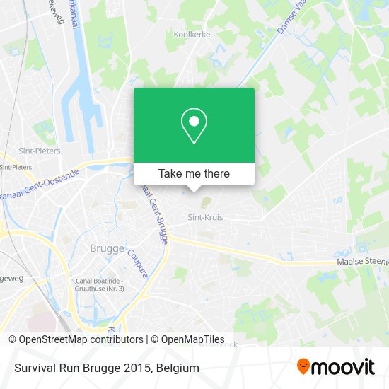 Survival Run Brugge 2015 map