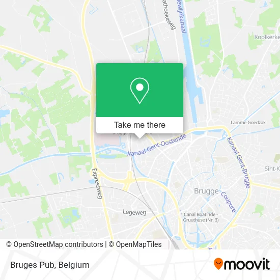 Bruges Pub map