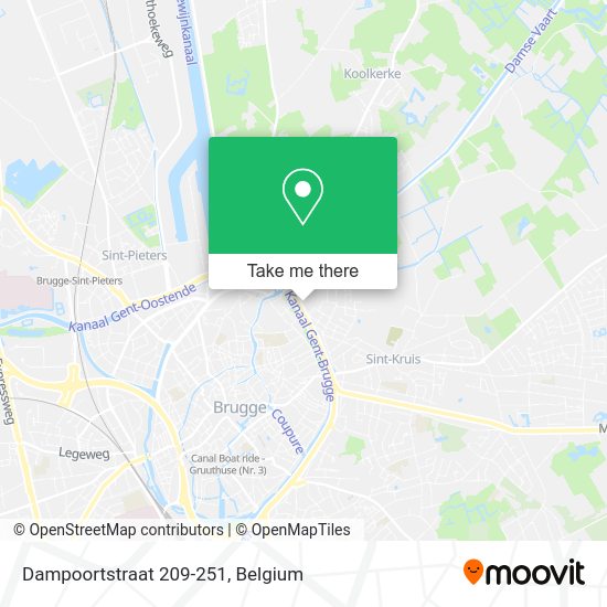 Dampoortstraat 209-251 map