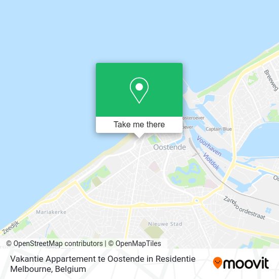 Vakantie Appartement te Oostende in Residentie Melbourne plan