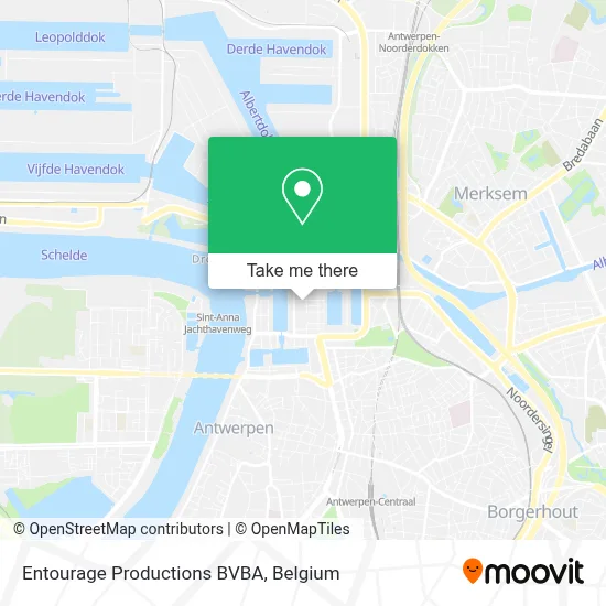 Entourage Productions BVBA map