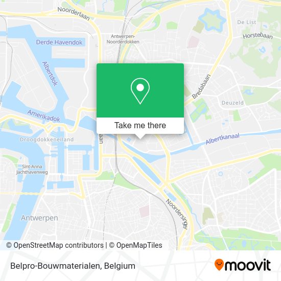 Belpro-Bouwmaterialen plan
