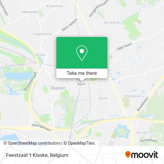 Feestzaal 't Klaske plan