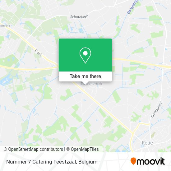 Nummer 7 Catering Feestzaal map