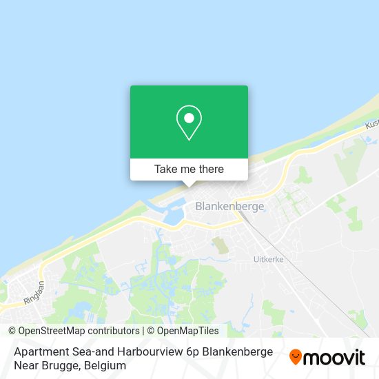Apartment Sea-and Harbourview 6p Blankenberge Near Brugge map