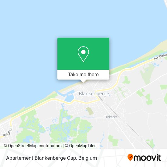 Apartement Blankenberge Cap map