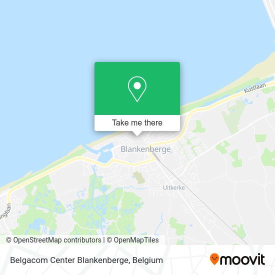 Belgacom Center Blankenberge map