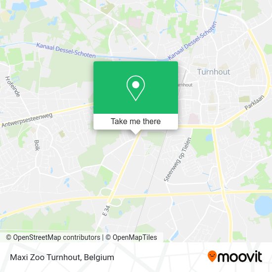 Maxi Zoo Turnhout plan
