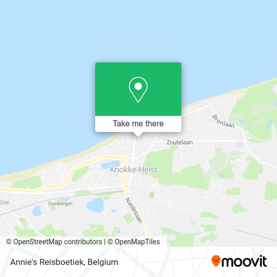 Annie's Reisboetiek map