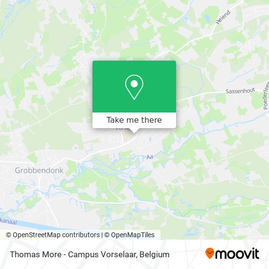 Thomas More - Campus Vorselaar map