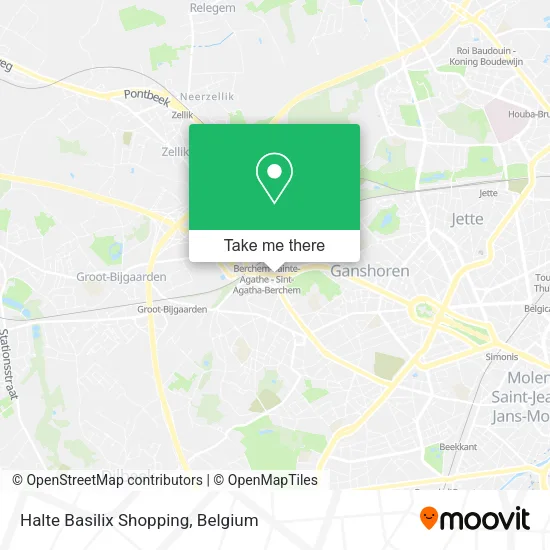 Halte Basilix Shopping map