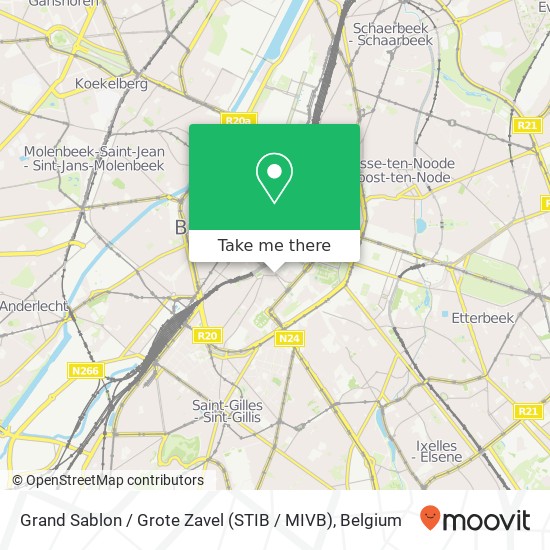 Grand Sablon / Grote Zavel (STIB / MIVB) map