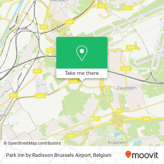 Park Inn by Radisson Brussels Airport map