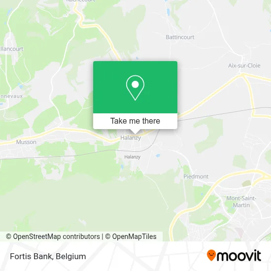 Fortis Bank map