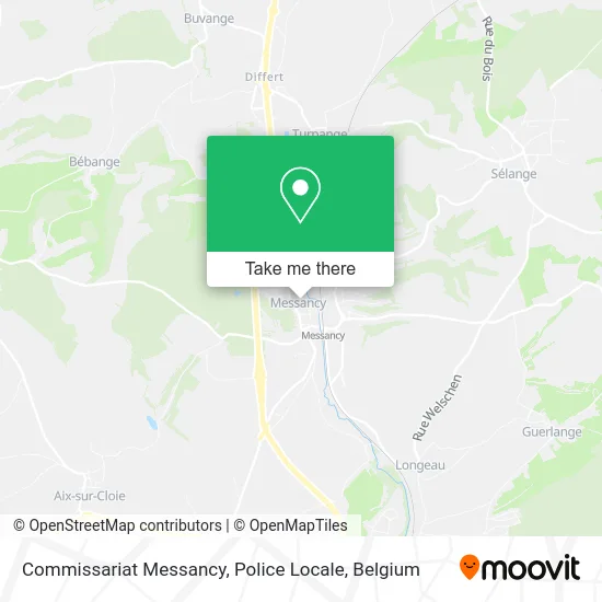 Messancy Police Station, Local Police map