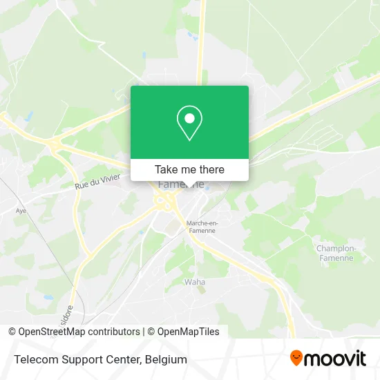 Telecom Support Center map