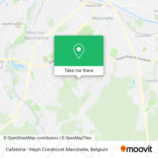 Cafeteria - Heph Condrocet Marcinelle map