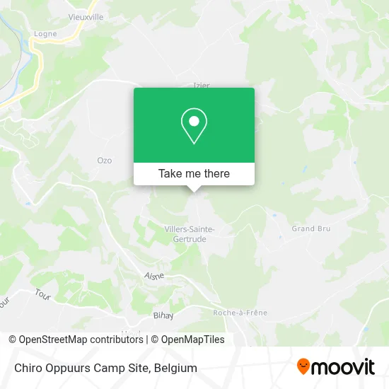Chiro Oppuurs Camp Site map