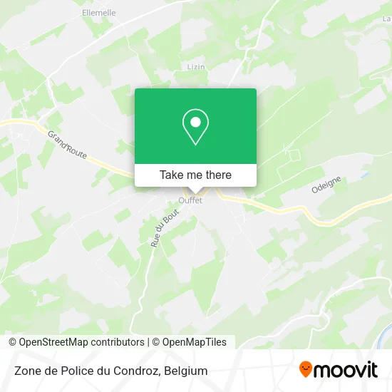 Zone de Police du Condroz map