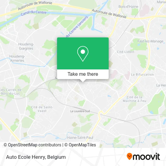 Auto Ecole Henry map