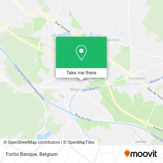 Fortis Banque map