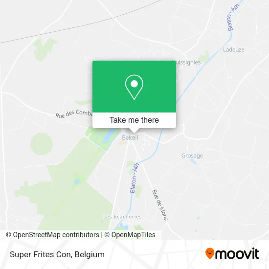 Super Frites Con map