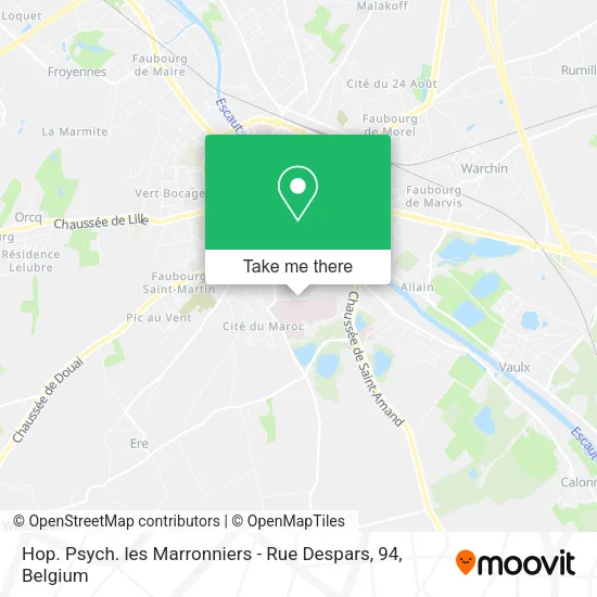 Hop. Psych. les Marronniers - Rue Despars, 94 map