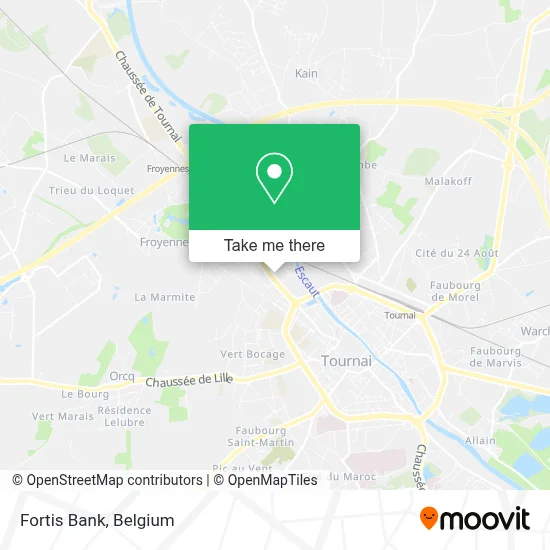 Fortis Bank map