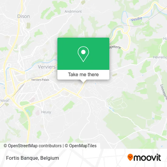 Fortis Banque map