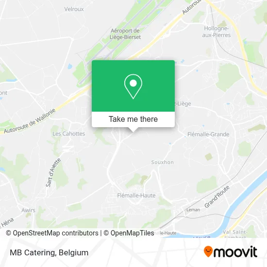 MB Catering map