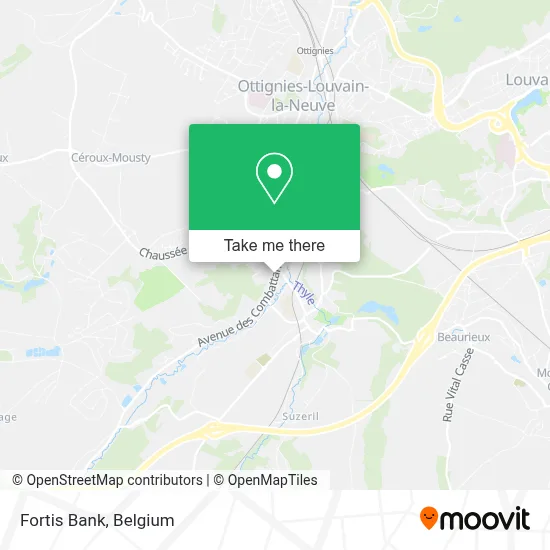 Fortis Bank map