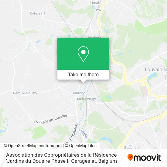 Association des Copropriétaires de la Résidence 'Jardins du Douaire Phase II-Garages et map