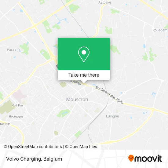 Volvo Charging map