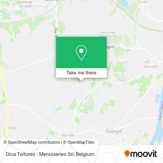 Dica Toitures - Menuiseries Srl map