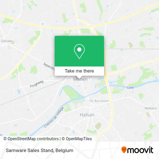 Samware Sales Stand map