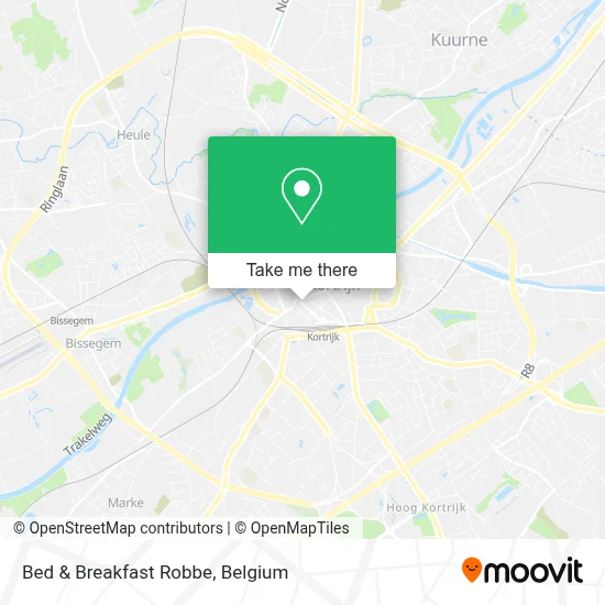 Bed & Breakfast Robbe map