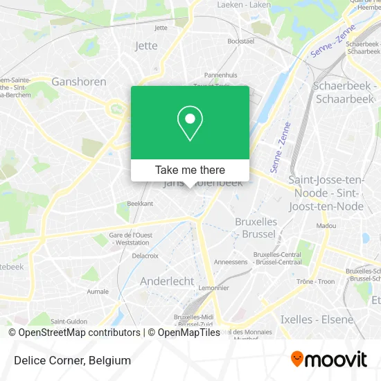 Delice Corner map