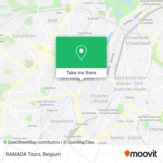 RAMADA Tours map