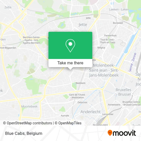 Blue Cabs map